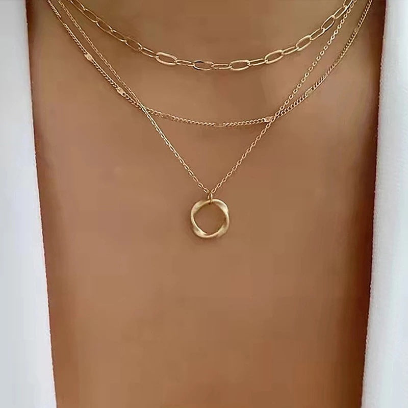 Vrstvený vintage náhrdelník